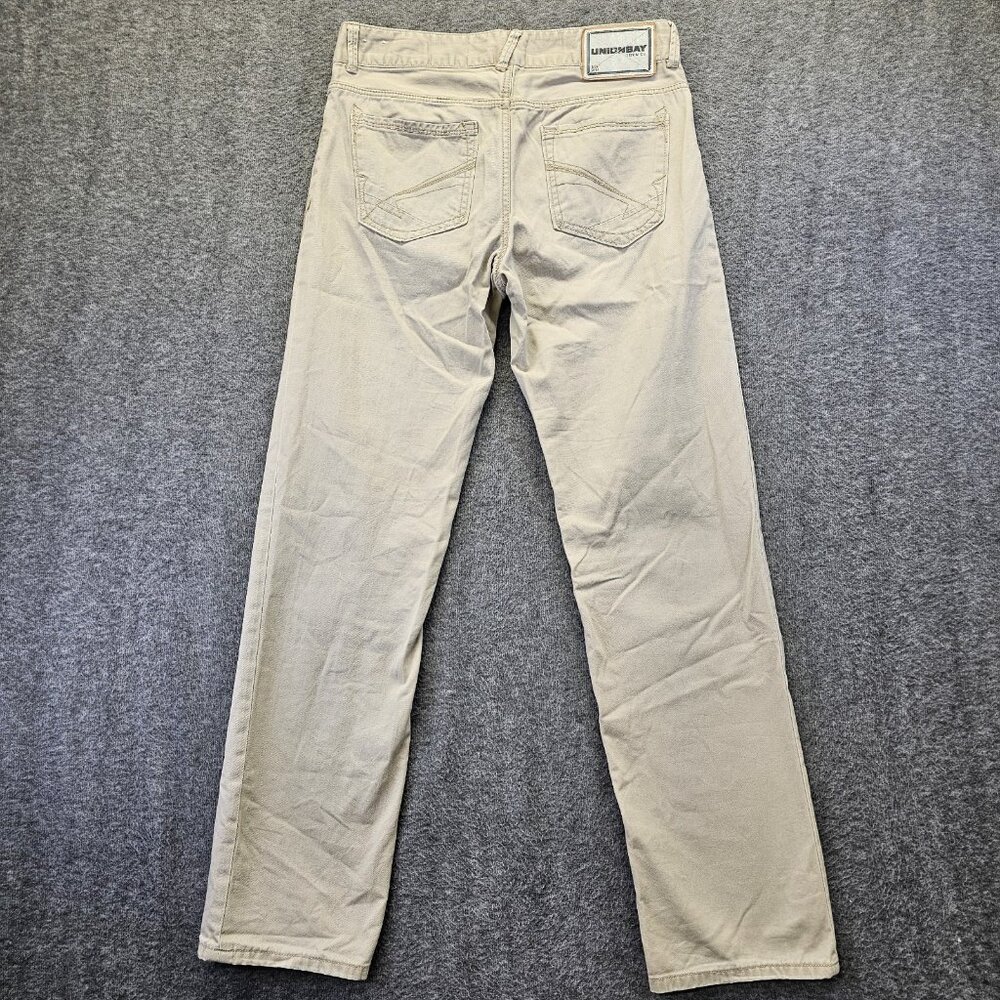 Union Bay Jeans Mens Size 30x32 Tan Straight Leg 100% Cotton